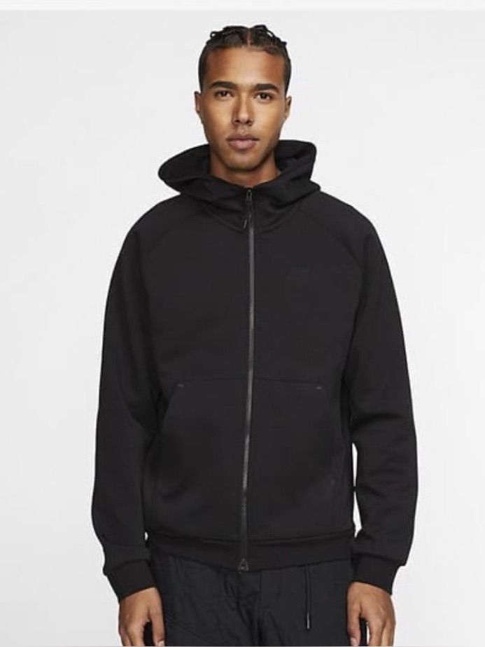 Nike Winterized Tech Fleece Full-Zip Quilted Hoodie Black Small